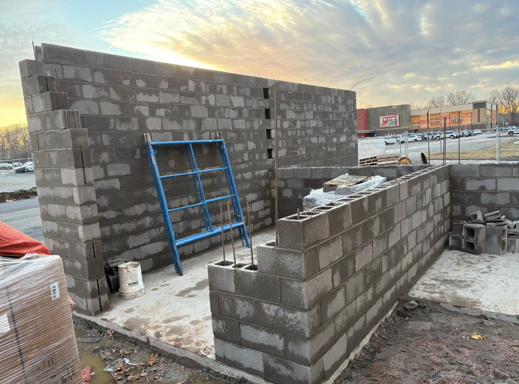 Stone veneer installation