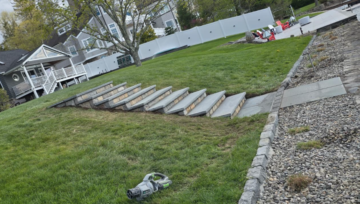 Garden stone path